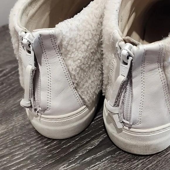 Joshua Sanders What Ever Fuzzy Zipper Back Sneaker Booties - Picture 4 of 8